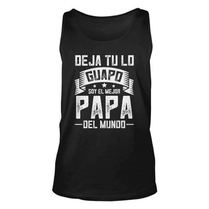 Mens Mexican Mejor Papa  Dia Del Padre Camisas Fathers Day Unisex Tank Top