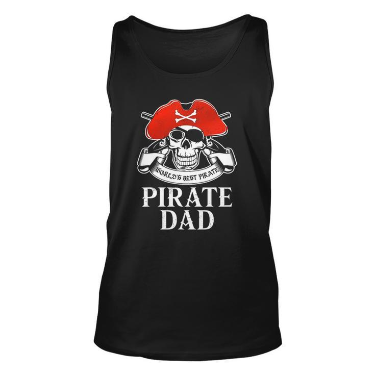 Mens Pirate Dad  Worlds Best Pirate Unisex Tank Top