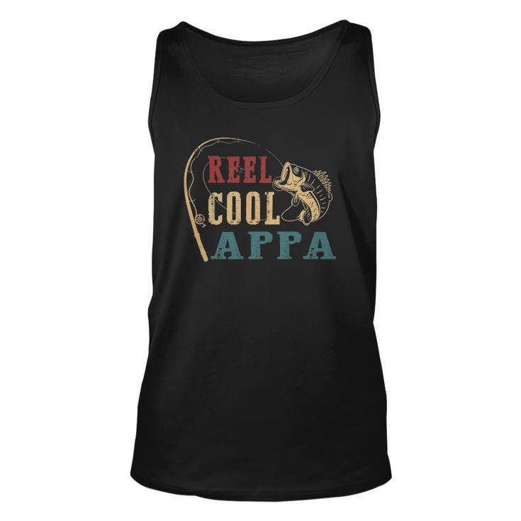 Mens Reel Cool Appa  Fishing Fathers Day Unisex Tank Top