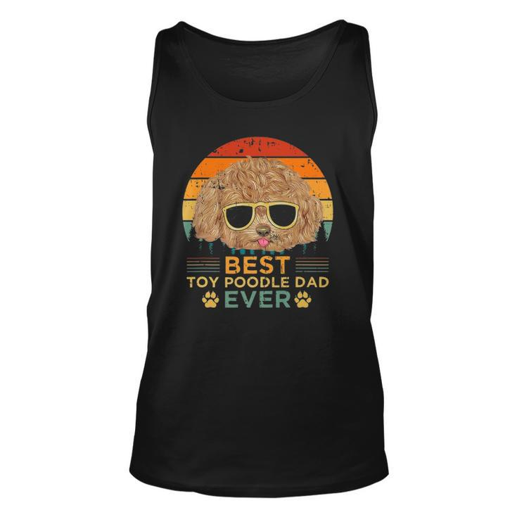 Mens Retro Style Best Toy Poodle Dad Ever Fathers Day Unisex Tank Top