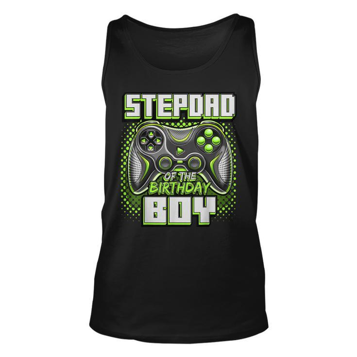 Mens Stepdad Of The Birthday Boy Matching Family Video Game Party  V2 Unisex Tank Top
