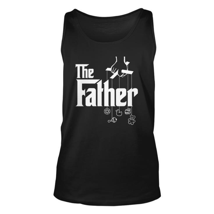 Mens The Father First Time Fathers Day New Dad Gift Unisex Tank Top