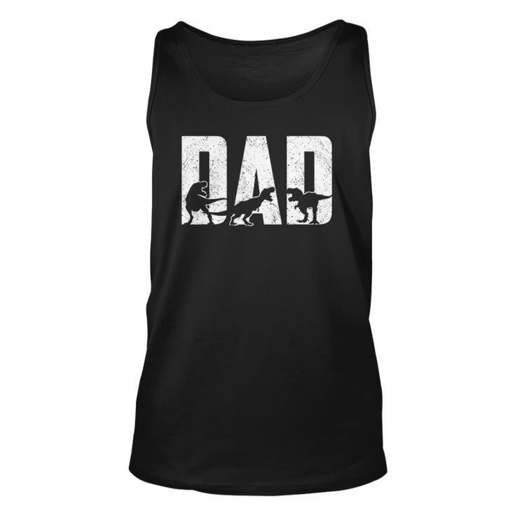 Mens Trex Dad Dinosaur Lover Cool Vintage Mens Fathers Day Unisex Tank Top