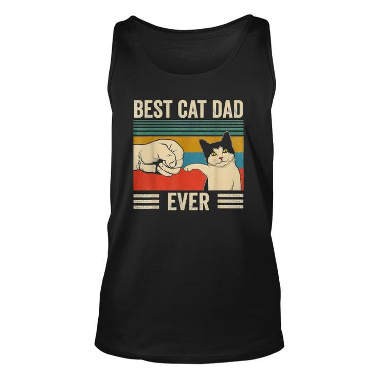 Mens Vintage Best Cat Dad Ever Bump Fit Classic Unisex Tank Top