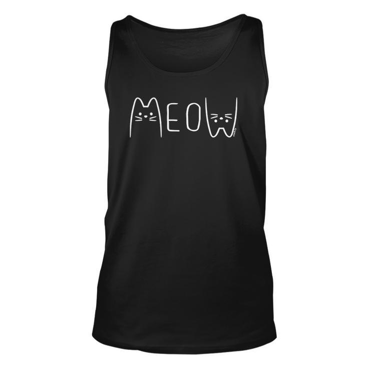 Meow Cat Lover Cats Owner Meow  Unisex Tank Top