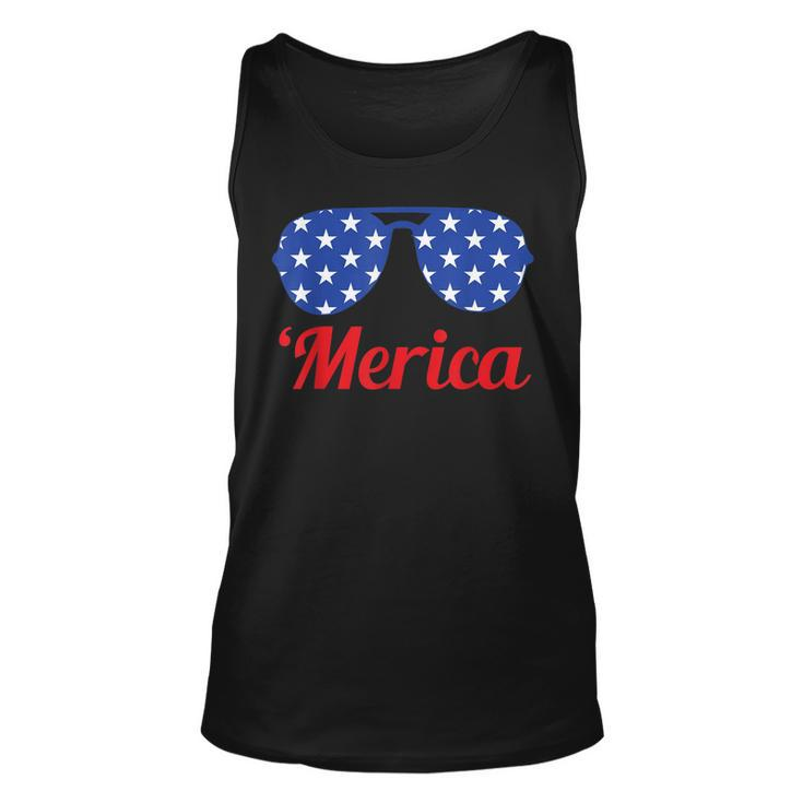 Merica Patriotic American Flag Pride Fourth Of July T  V2 Unisex Tank Top