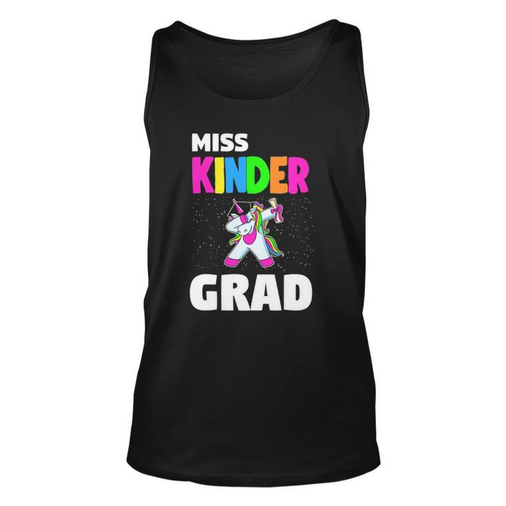 Miss Kinder Grad Kindergarten Graduation Unicorn Unisex Tank Top