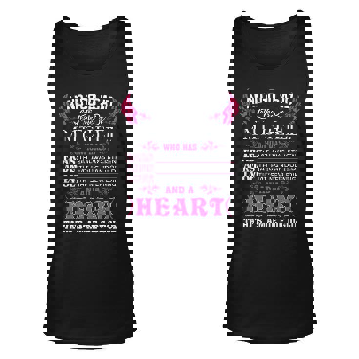 Mitchell Name Gift   And God Said Let There Be Mitchell Unisex Tank Top
