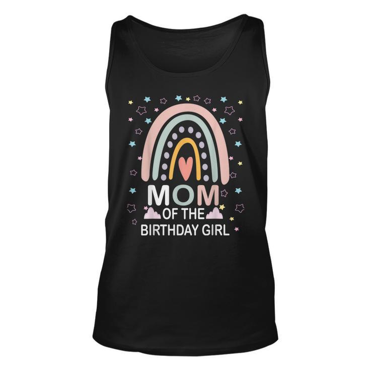 Mom Of The Birthday Girl Rainbow Family Matching Birthday  Unisex Tank Top