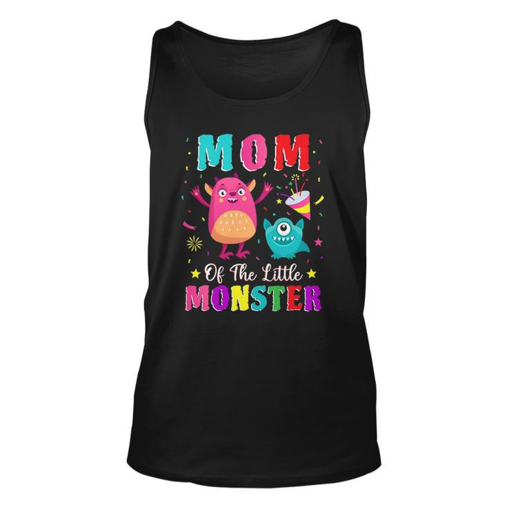 Mom Of The Little Monster Family Matching Birthday Son Unisex Tank Top