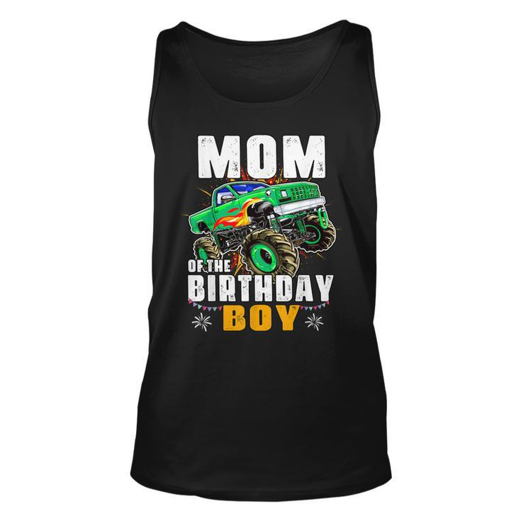 Monster Truck Family Matching Party Mom Of The Birthday Boy  Unisex Tank Top