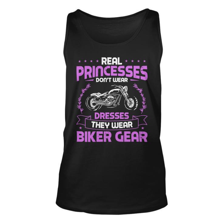 Motorcycle Real Princesses Wear Biker 483 Shirt Unisex Tank Top