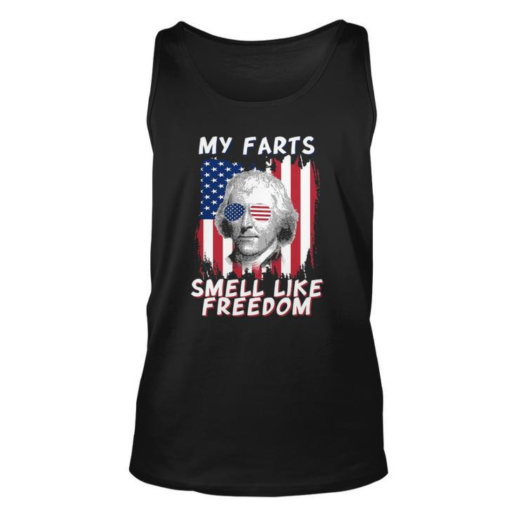 My Farts Smell Like Freedom Jefferson  4Th July Flag Unisex Tank Top
