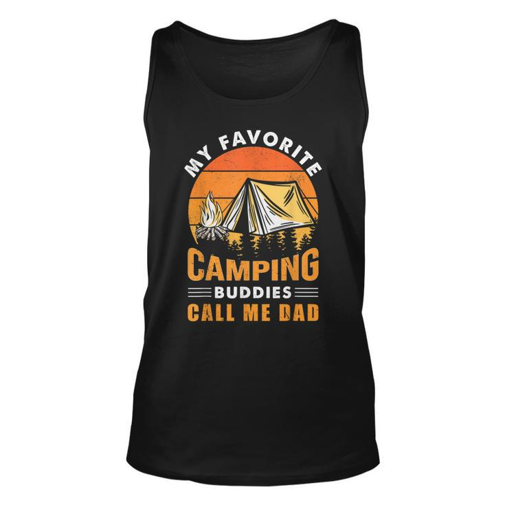 My Favorite Camping Buddies Call Me Dad Vintage Fathers Day  V3 Unisex Tank Top