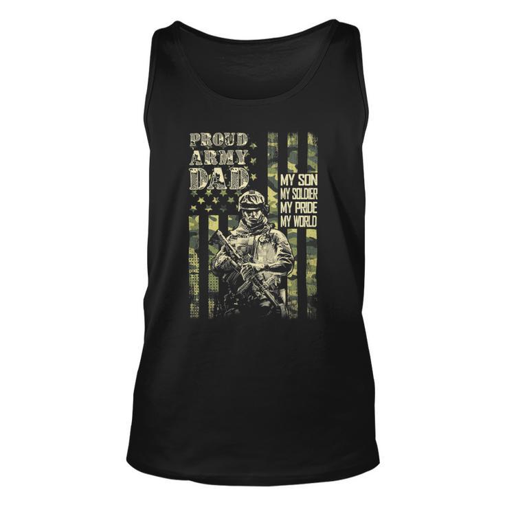 My Son Is A Soldier Proud Army Dad Us 706 Shirt Unisex Tank Top