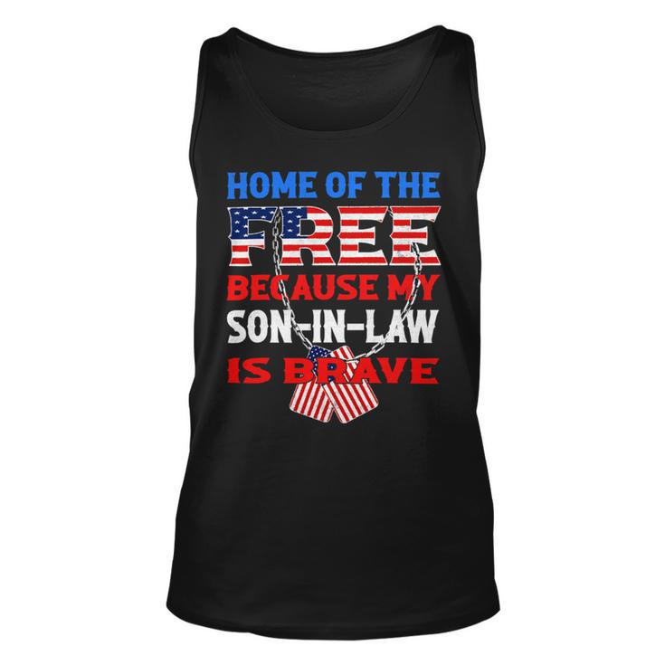 My Soninlaw Is Brave Home Of The Free 687 Shirt Unisex Tank Top