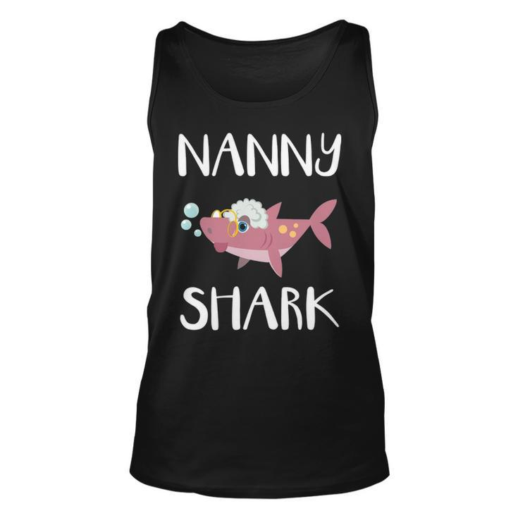 Nanny Grandma Gift   Nanny Shark V2 Unisex Tank Top