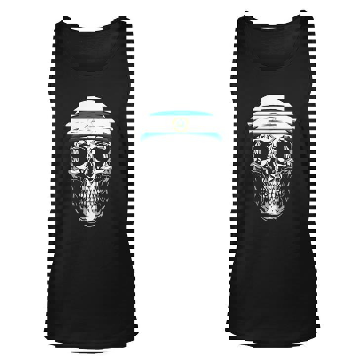 Nationality Country Origin Skull Flag Nicaragua Unisex Tank Top