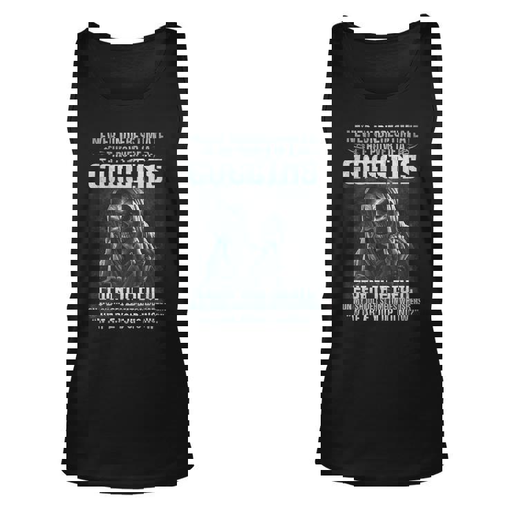 Never Underestimate The Power Of An Goggins Even The Devil V9 Unisex Tank Top