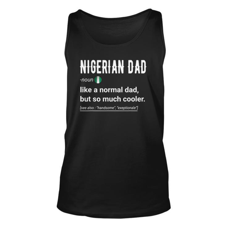 Mens Nigerian Dad Definition Nigerian Daddy Flag Tank Top