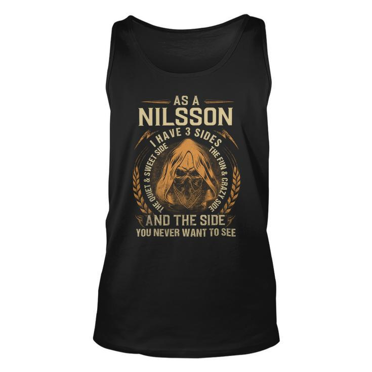 Nilsson Name Shirt Nilsson Family Name Unisex Tank Top