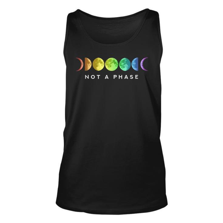 Not A Phase Moon Lgbt Gay Pride  Unisex Tank Top