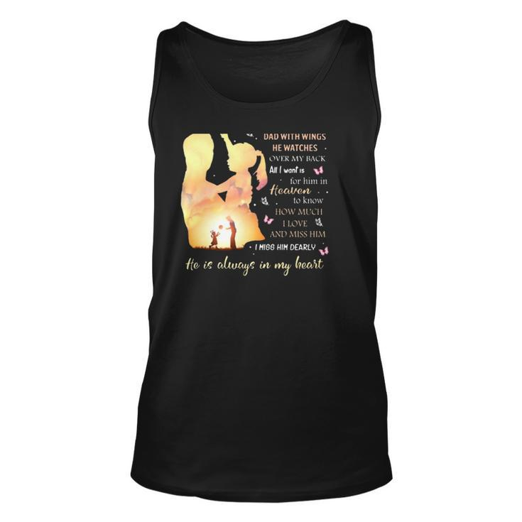 Im Not A Fatherless Daughter I Am A Daughter To A Dad In Heaven Tank Top