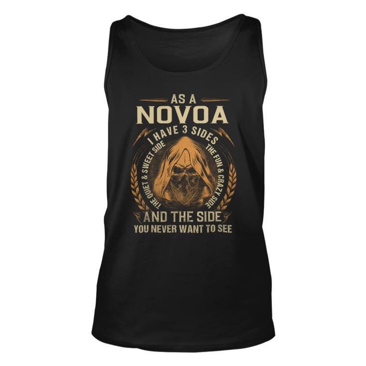 Novoa Name Shirt Novoa Family Name Unisex Tank Top