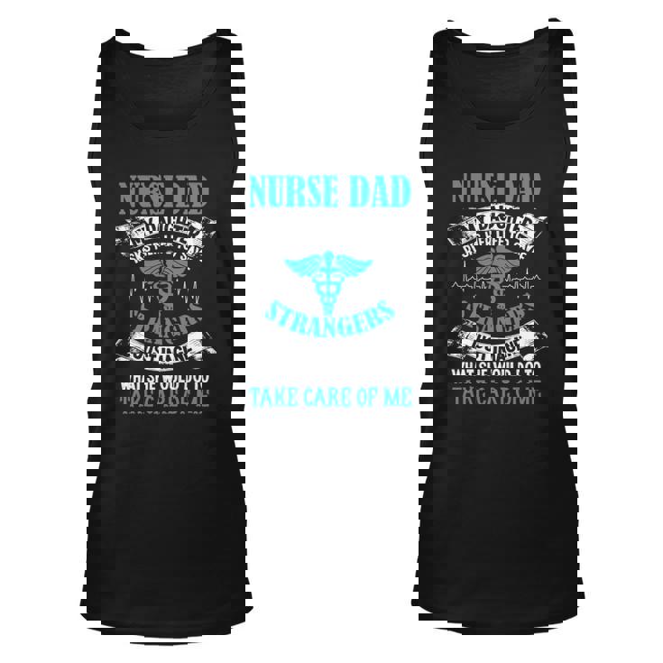 Nurse Dad My Daughter Risks Her Life Fathers Day Unisex Tank Top