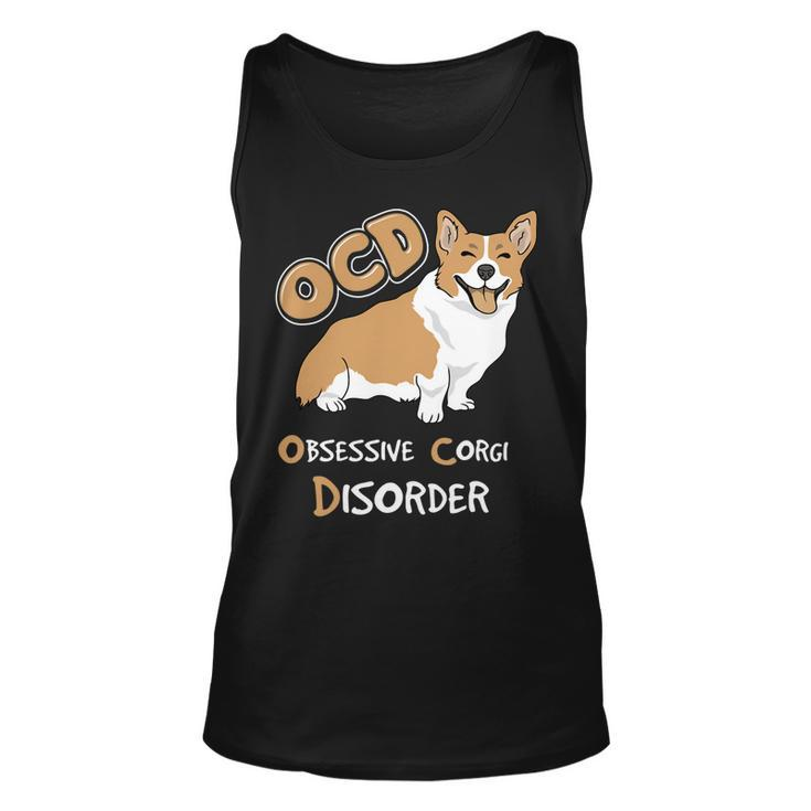 Ocd-Obsessive-Corgi Disorder Unisex Tank Top