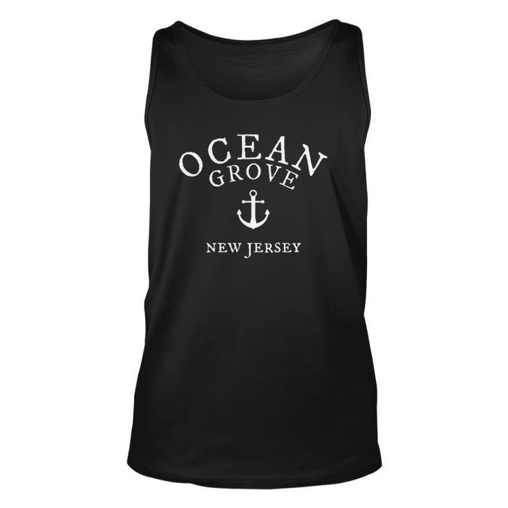 Ocean Grove New Jersey Nj Nautical Sea Unisex Tank Top