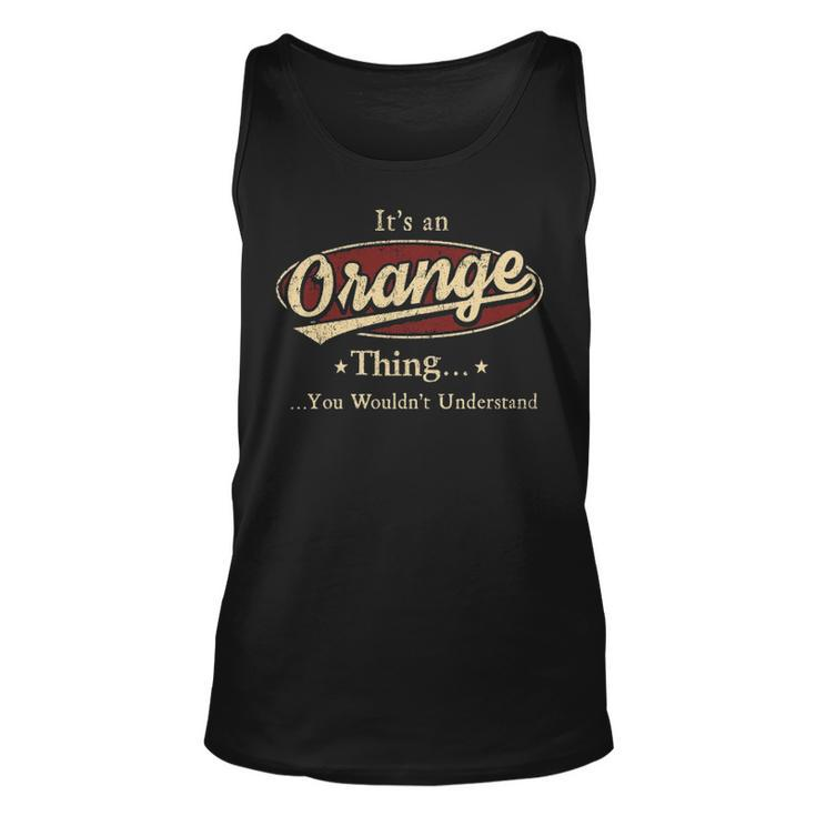 Orange Shirt Personalized Name Gifts T Shirt Name Print T Shirts Shirts With Name Orange Unisex Tank Top