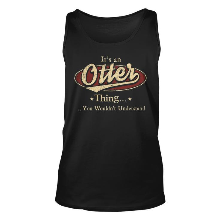 Otter Shirt Personalized Name Gifts T Shirt Name Print T Shirts Shirts With Name Otter Unisex Tank Top
