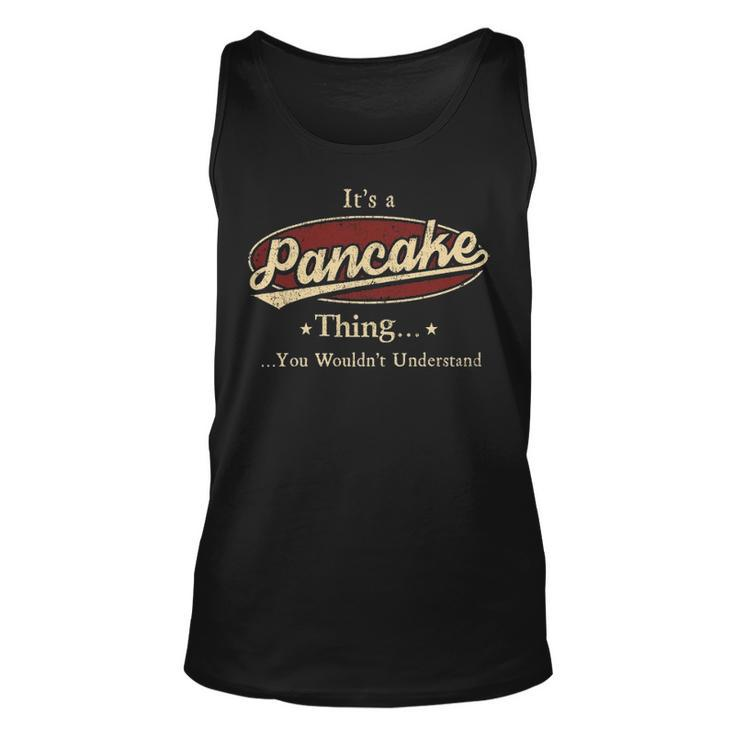 Pancake Shirt Personalized Name Gifts T Shirt Name Print T Shirts Shirts With Name Pancake Unisex Tank Top