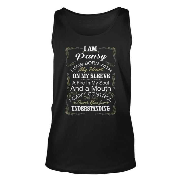 Pansy Name Gift   I Am Pansy Unisex Tank Top