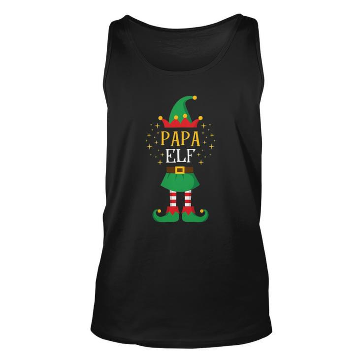 Papa Elf Funny Father Xmas Cute Matching Family Elfs Unisex Tank Top