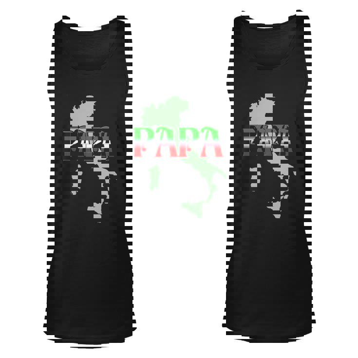 Papa For The Italian Father Unisex Tank Top