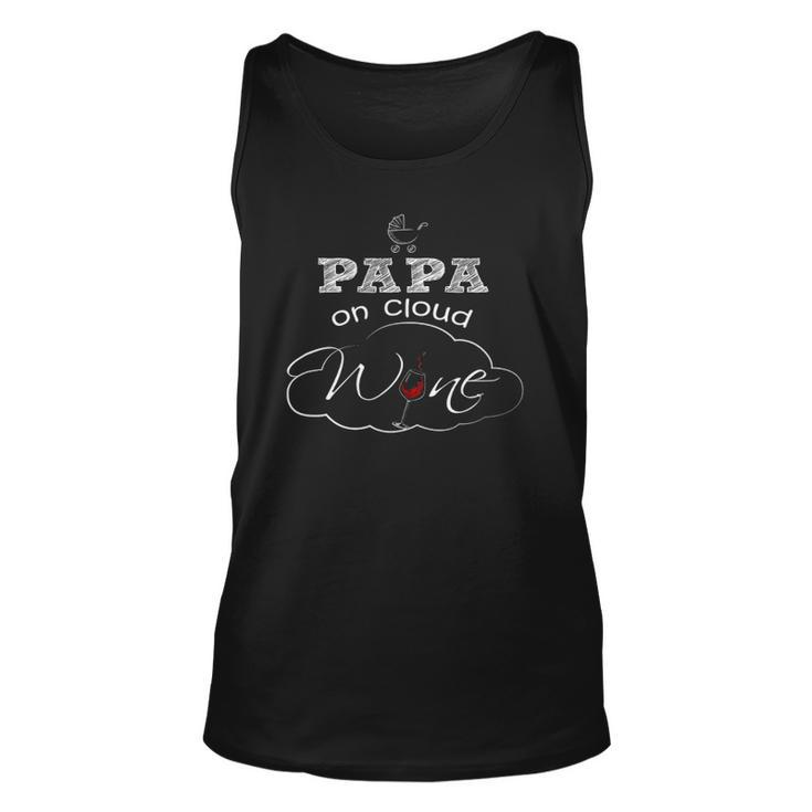 Papa On Cloud Wine New Dad 2018 And Baby Unisex Tank Top