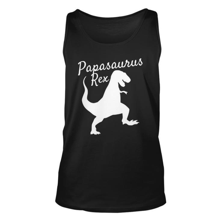 Papa Saurus Rex  Family Dinosaur Pajamas Unisex Tank Top