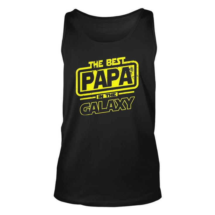 Papa The Best In The Galaxy Gift Unisex Tank Top