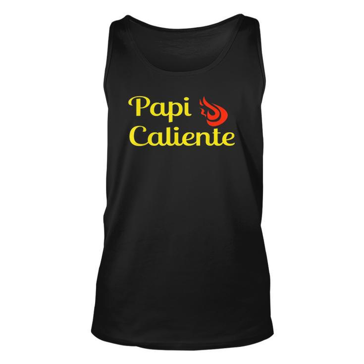 Papi Caliente Hot Daddy Spanish Fire Camiseta Unisex Tank Top