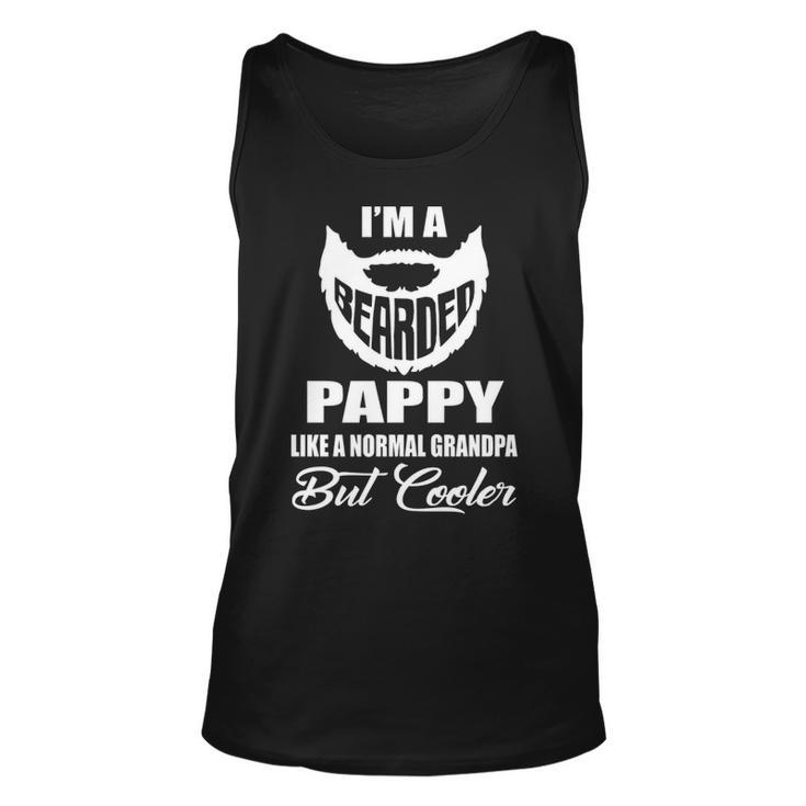 Pappy Grandpa Gift   Bearded Pappy Cooler Unisex Tank Top