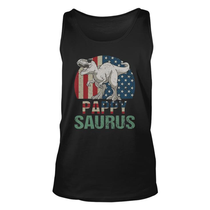 Pappysaurus Dinosaur Pappy Saurus Fathers Day 4Th Of July Unisex Tank Top