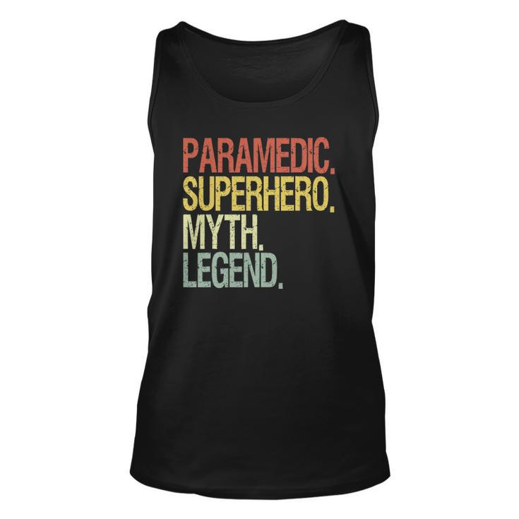 Paramedic Superhero Myth Legend Vintage Retro Unisex Tank Top