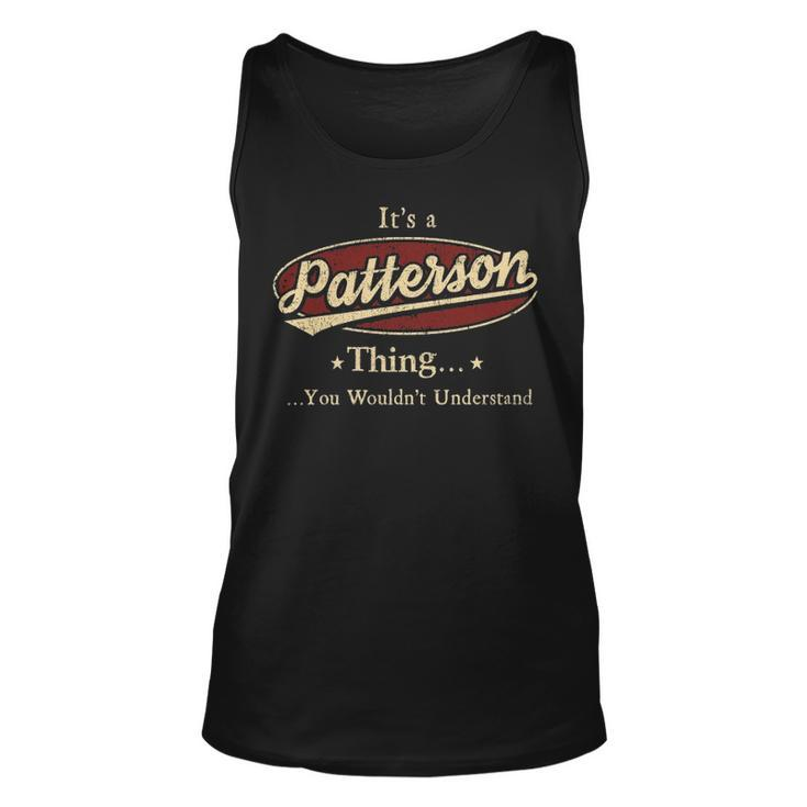 Patterson Shirt Personalized Name Gifts T Shirt Name Print T Shirts Shirts With Name Patterson Unisex Tank Top