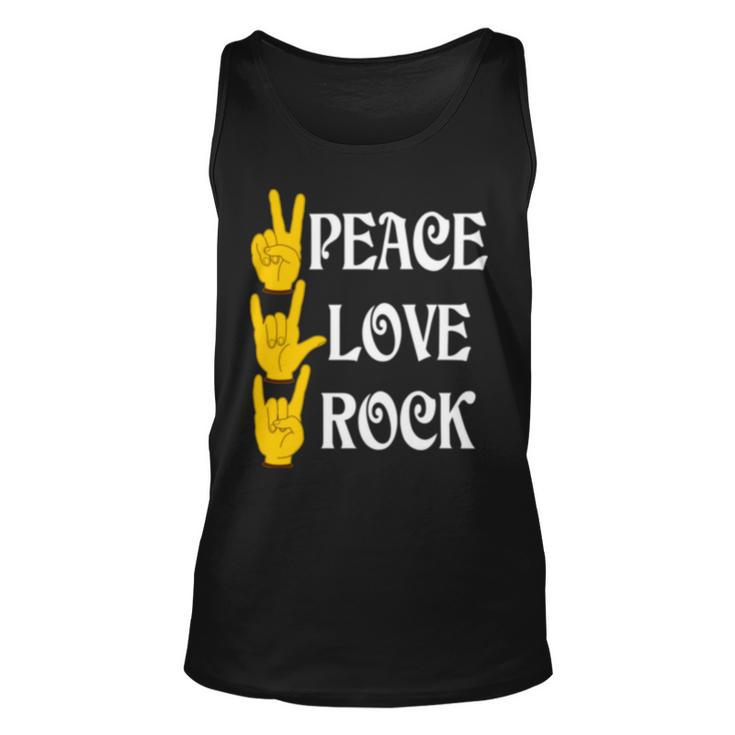 Peace Love Rock  V3 Unisex Tank Top