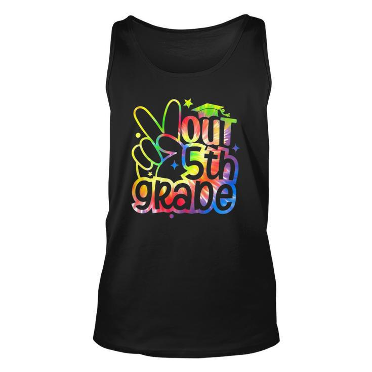 Peace Out 5Th Grade Tie Dye Graduation Class Of 2022 Tees Unisex Tank Top