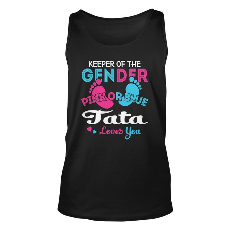 Pink Or Blue Tata Loves You Gender Reveal Unisex Tank Top