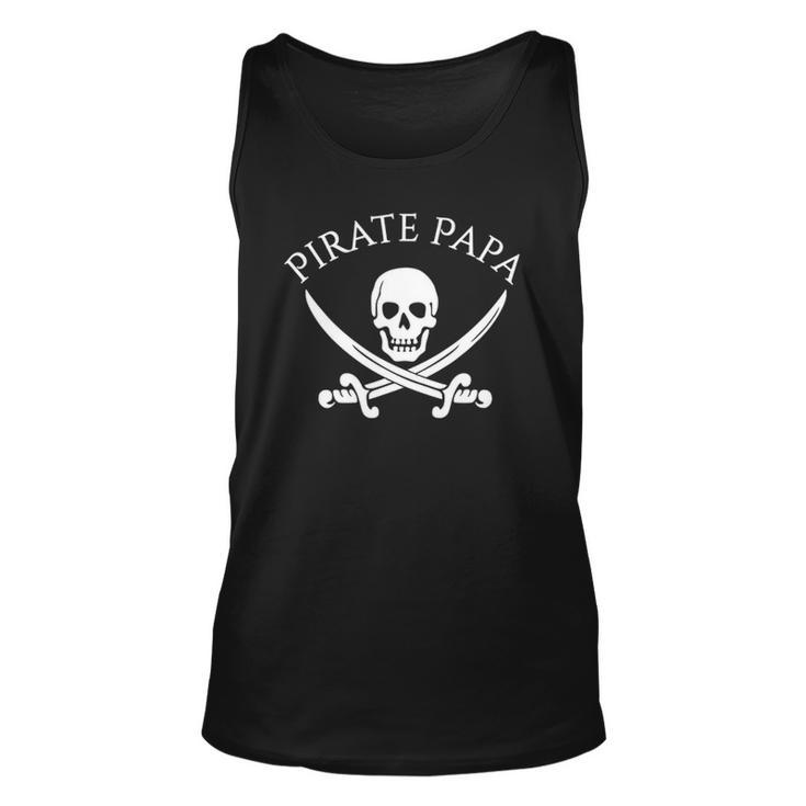 Pirate Papa  Halloween Costume For Dad Unisex Tank Top