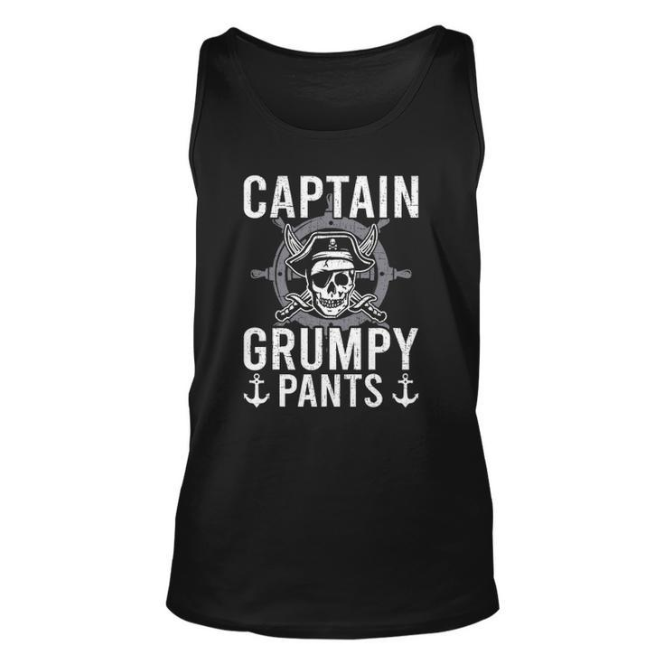 Pontoon Captain Grumpy Pants Pontooning Unisex Tank Top